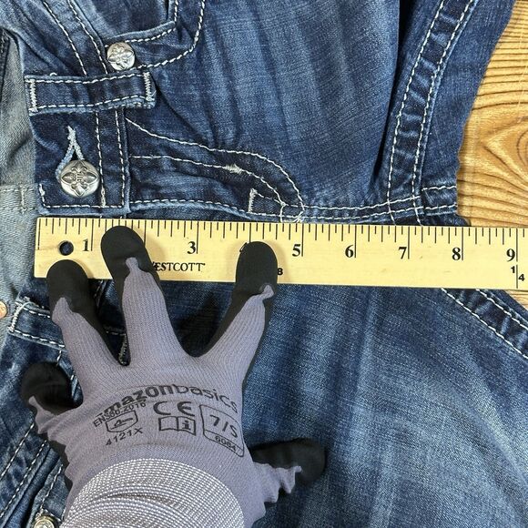 Miss Me Jeans Skinny Ankle Rhinestone Beaded Pockets Size 26 JE8111AK2 - Picture 8 of 16